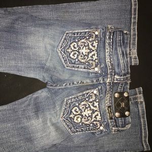 Size 8 Kids Bootcut Miss Me Jeans.
